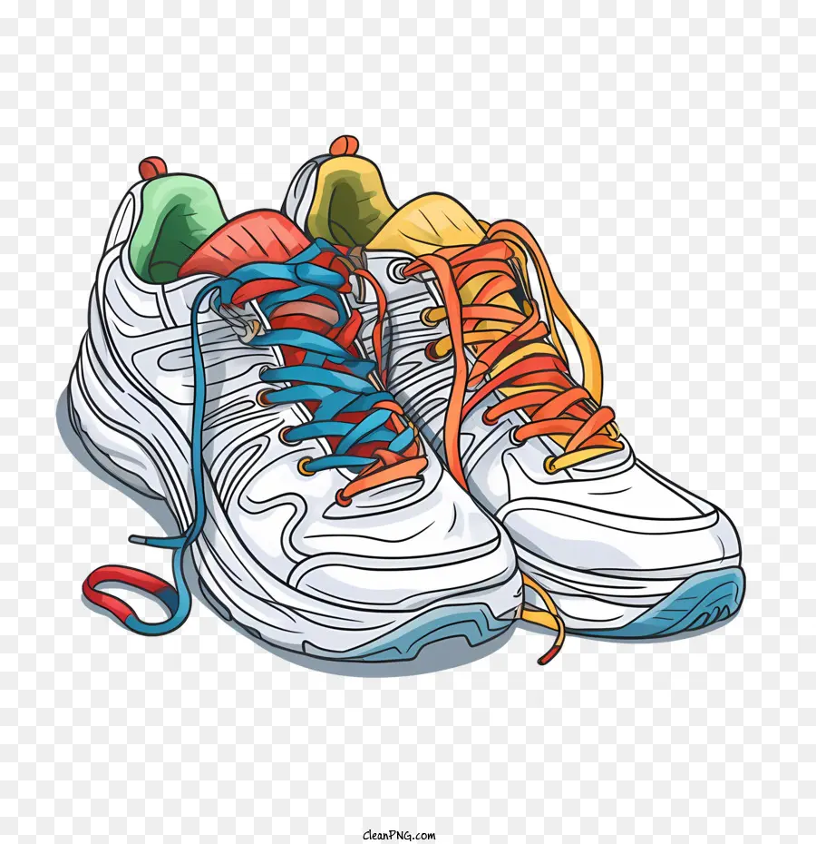 Zapatillas，Zapatillas Coloridas PNG