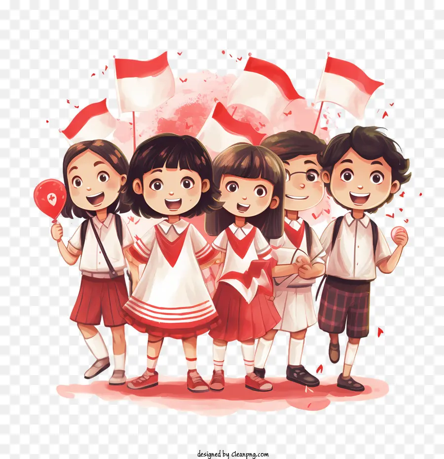 Indonesia El Día De La Independencia，El Uniforme De La Escuela PNG