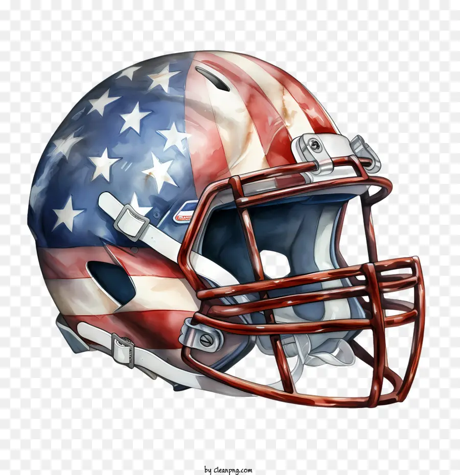 Casco De Fútbol Americano，Bandera Americana PNG