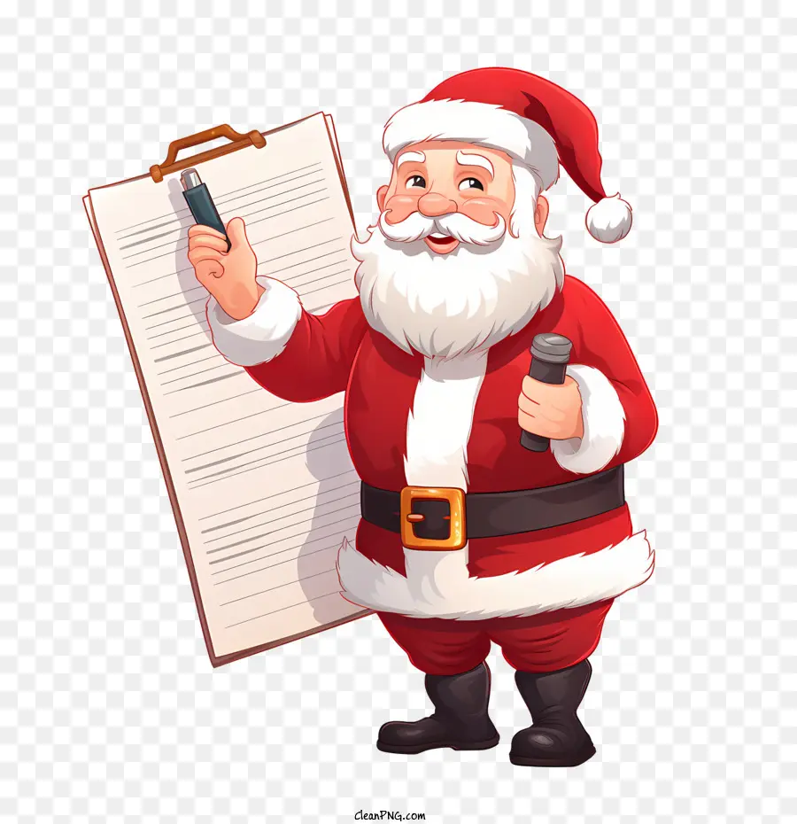 Día De La Lista De Santas，Claus PNG