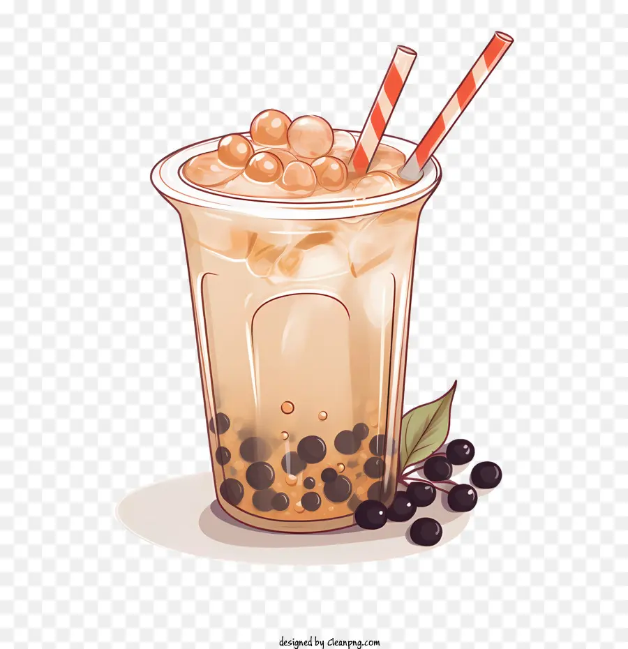 Burbuja Té Con Leche，Tapioca PNG