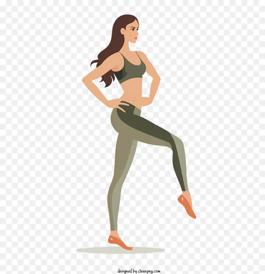 Mujer Fitness，Ejercicio PNG