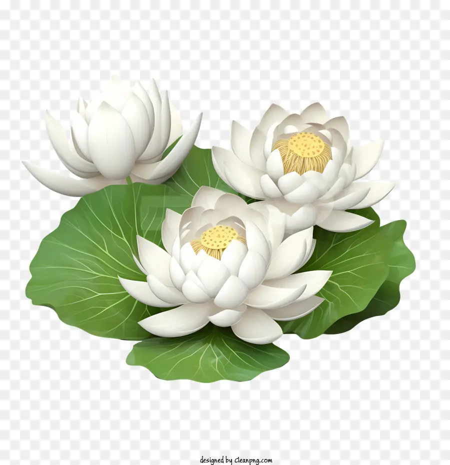 Flor De Loto，Flores Blancas PNG