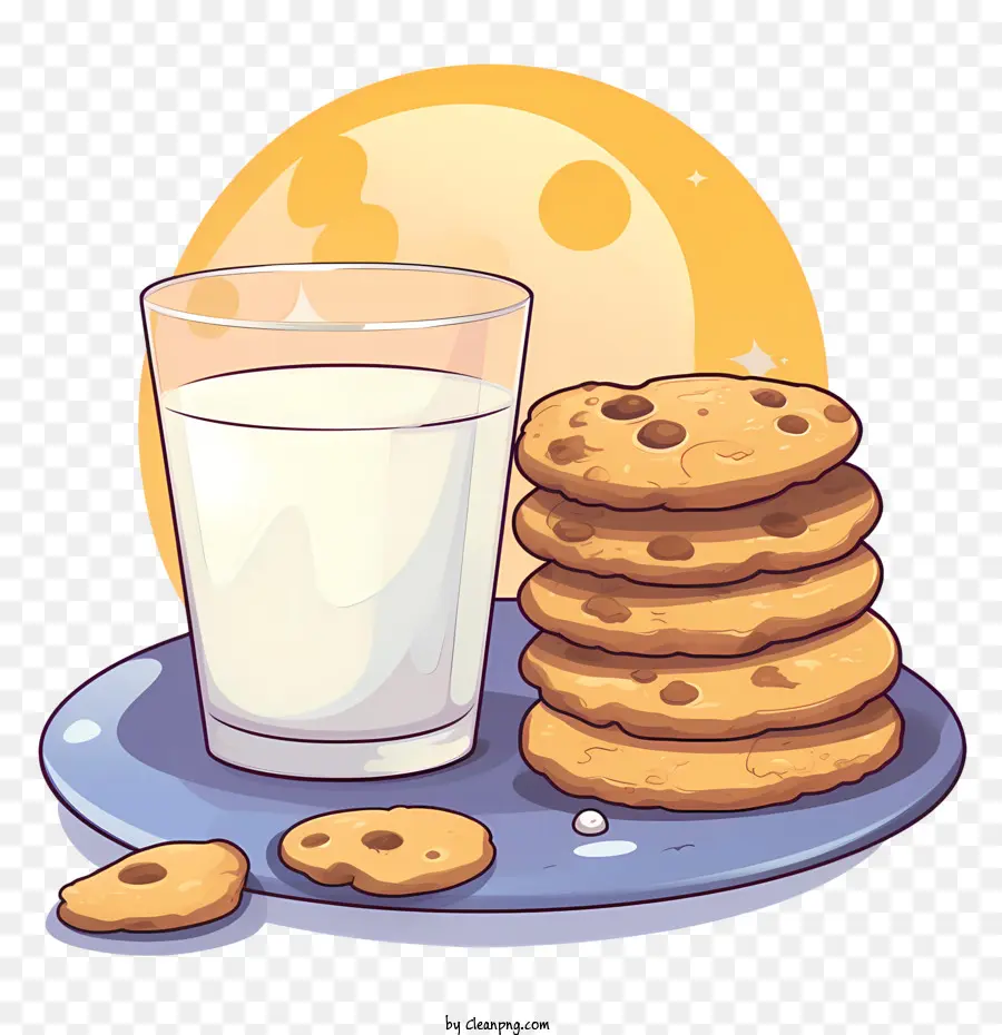 Galletas Y Leche，Bocadillo PNG