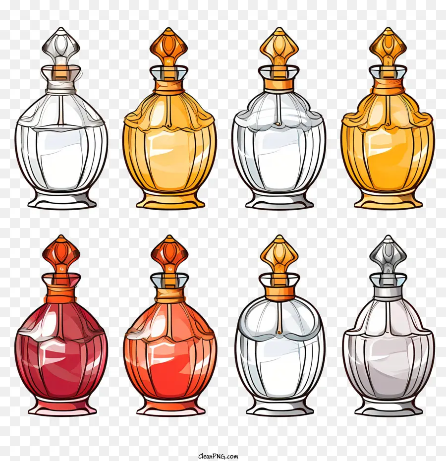 Botella De Perfume，De La Vendimia PNG