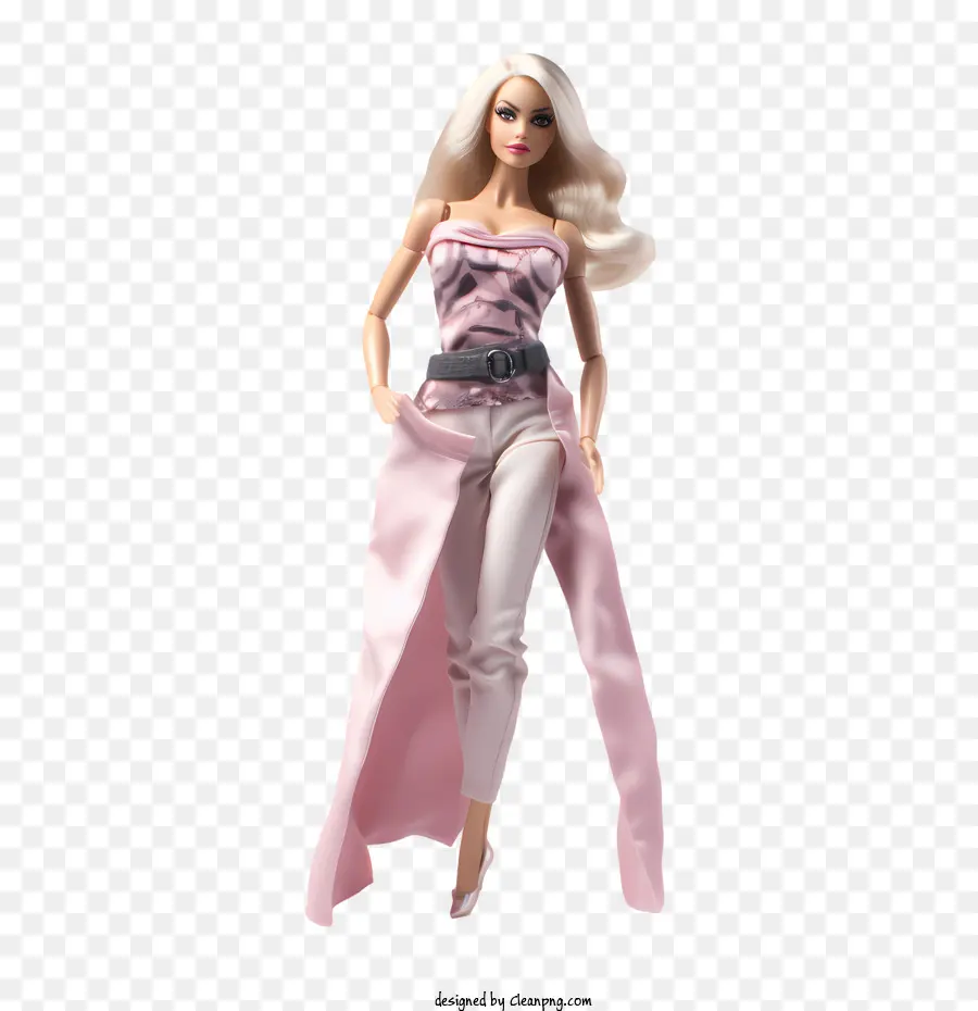 Niña Barbie，Muñeca De Moda Rosa PNG