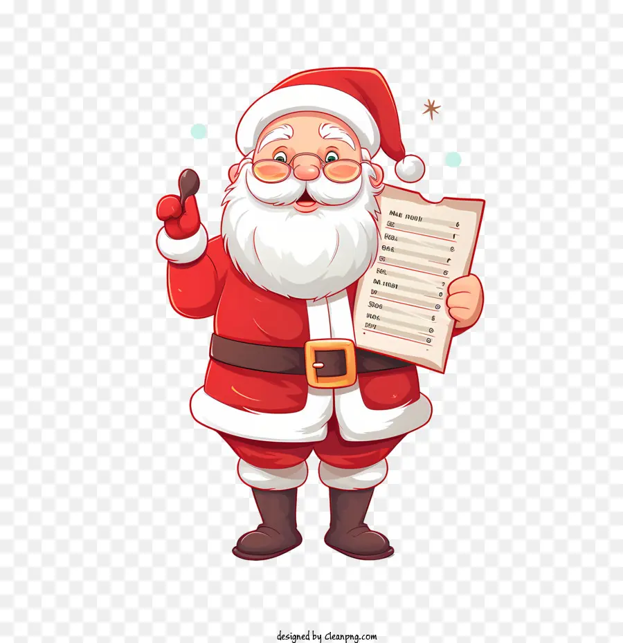 Día De La Lista De Santas，Santa Claus PNG