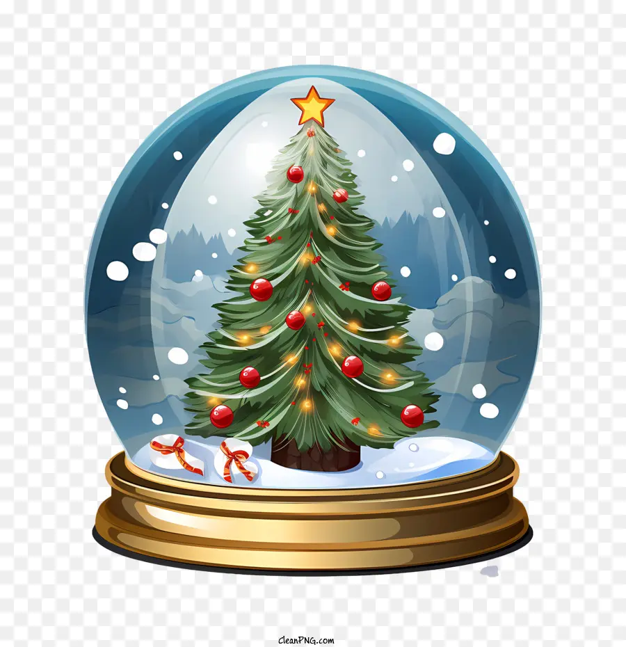Bola De Nieve De Navidad，árbol De Navidad PNG