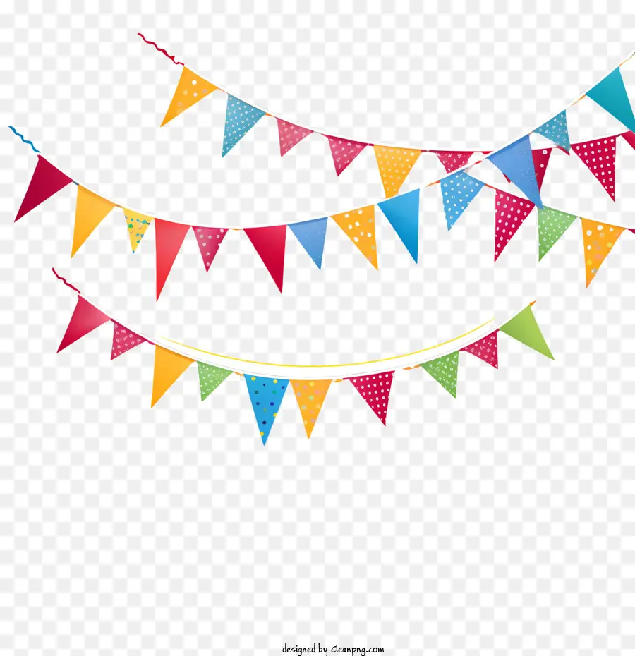 Banderines De La Fiesta，Cadena De Garland PNG