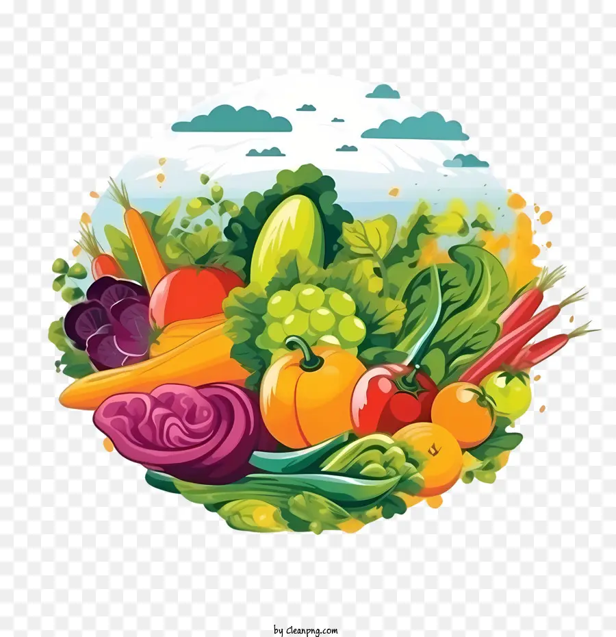 En El Día Mundial Vegetariano，La Fruta PNG