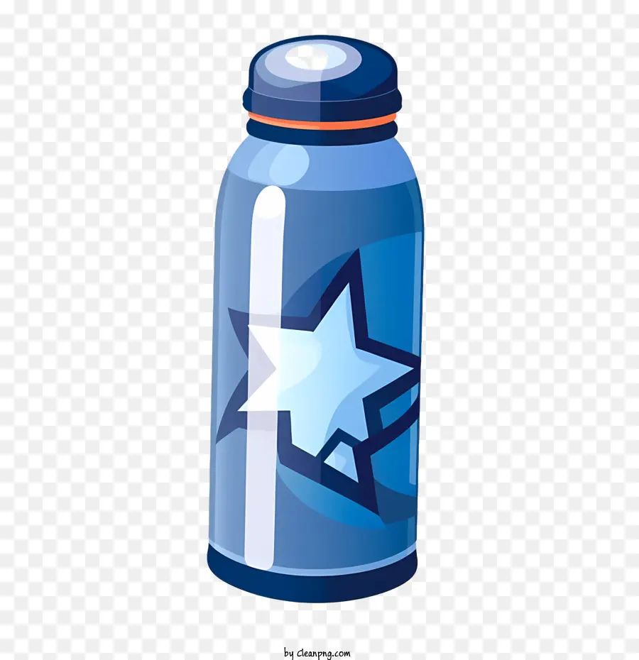 Botella De Agua，Botella Azul PNG
