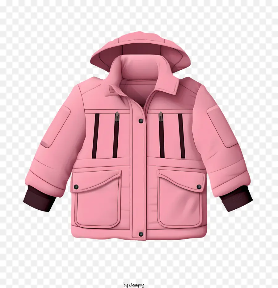 Abrigo De Invierno，Abrigo Rosa PNG