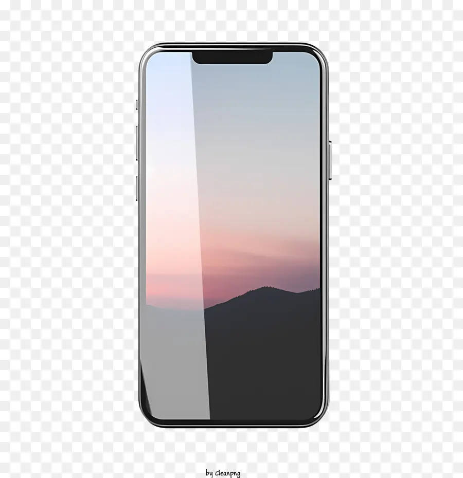 Smartphone Maqueta，La Montaña PNG