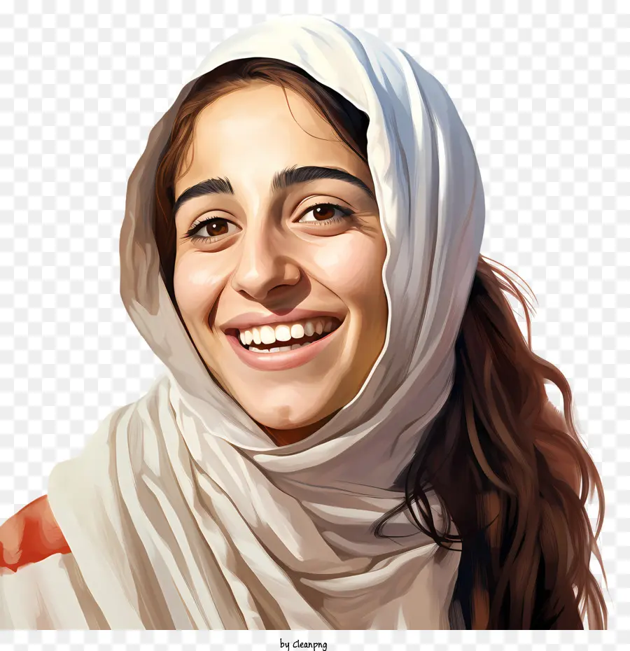 árabe Chica，Mundo El Día De La Sonrisa PNG