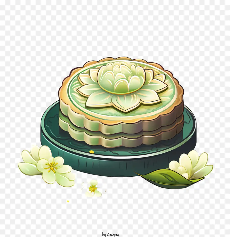 Pastel De Luna Verde，Pastel De Luna PNG