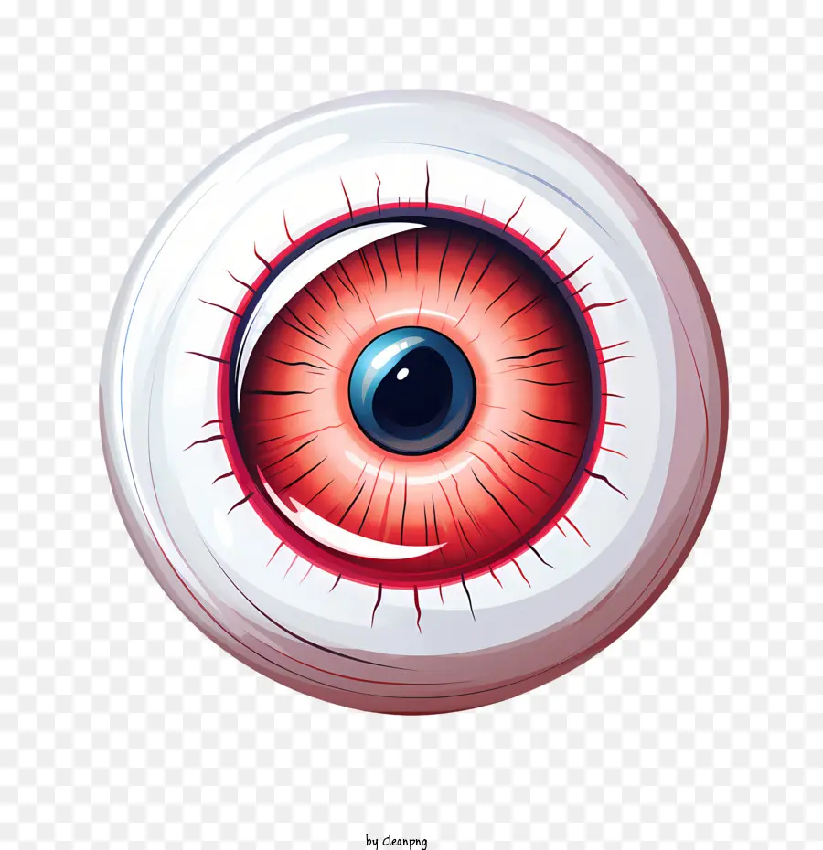 Globo Ocular De Halloween，Ojos Rojos PNG