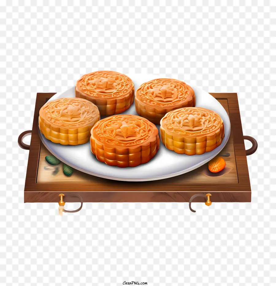 Mooncake，Pasteles PNG