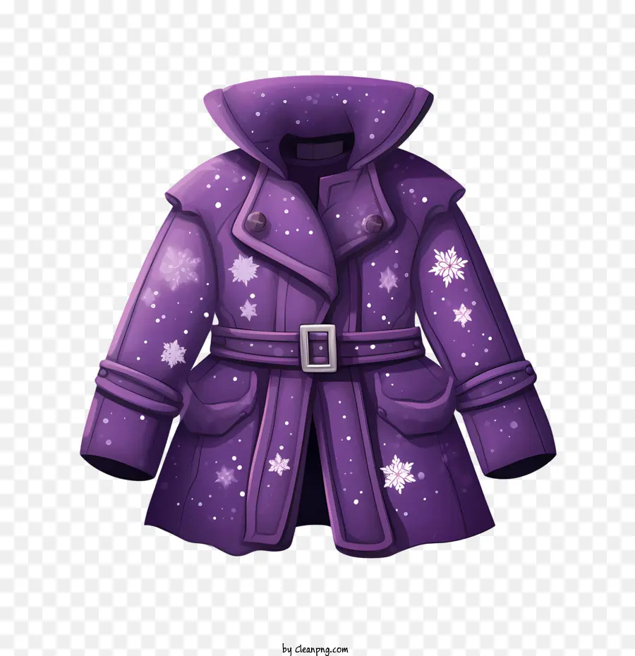 Abrigo De Invierno，Púrpura Abrigo PNG