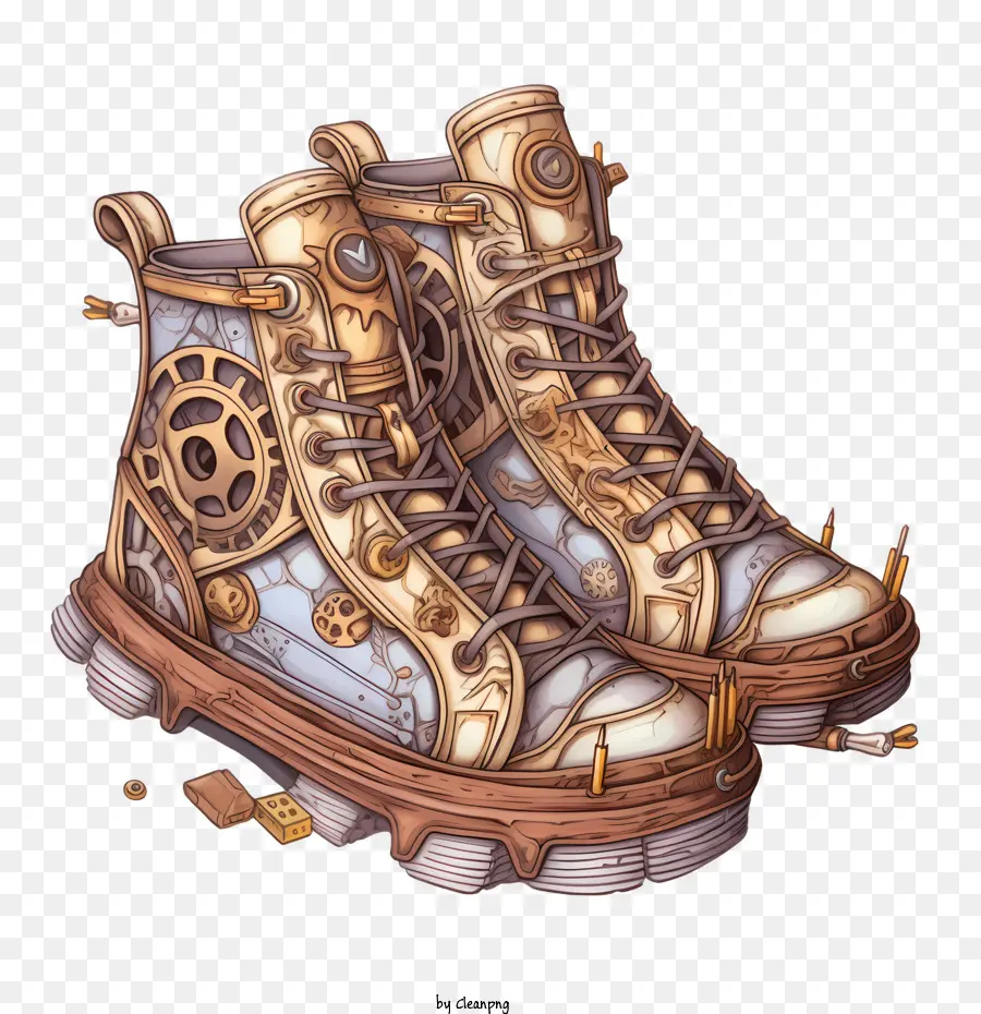 Zapatillas De Deporte，Zapatos Steampunk PNG