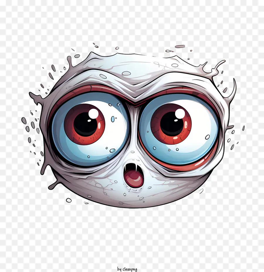 Cara Emoji，Ojos De Dibujos Animados PNG