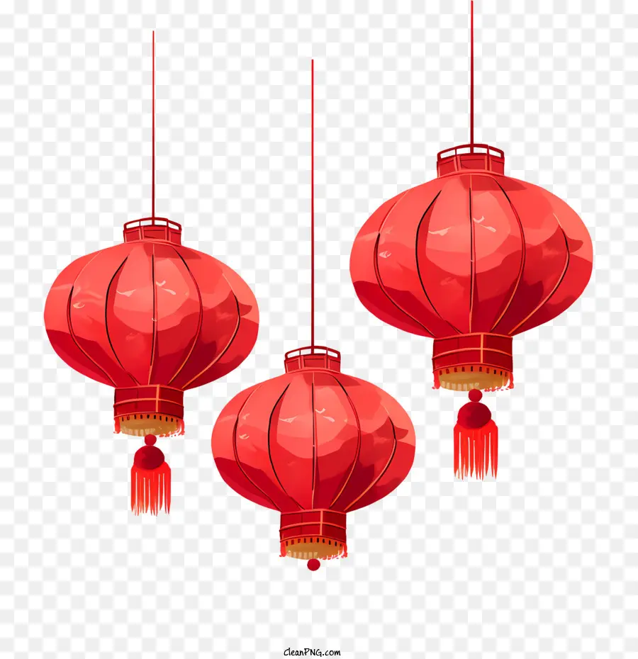 Linterna China，Rojo PNG