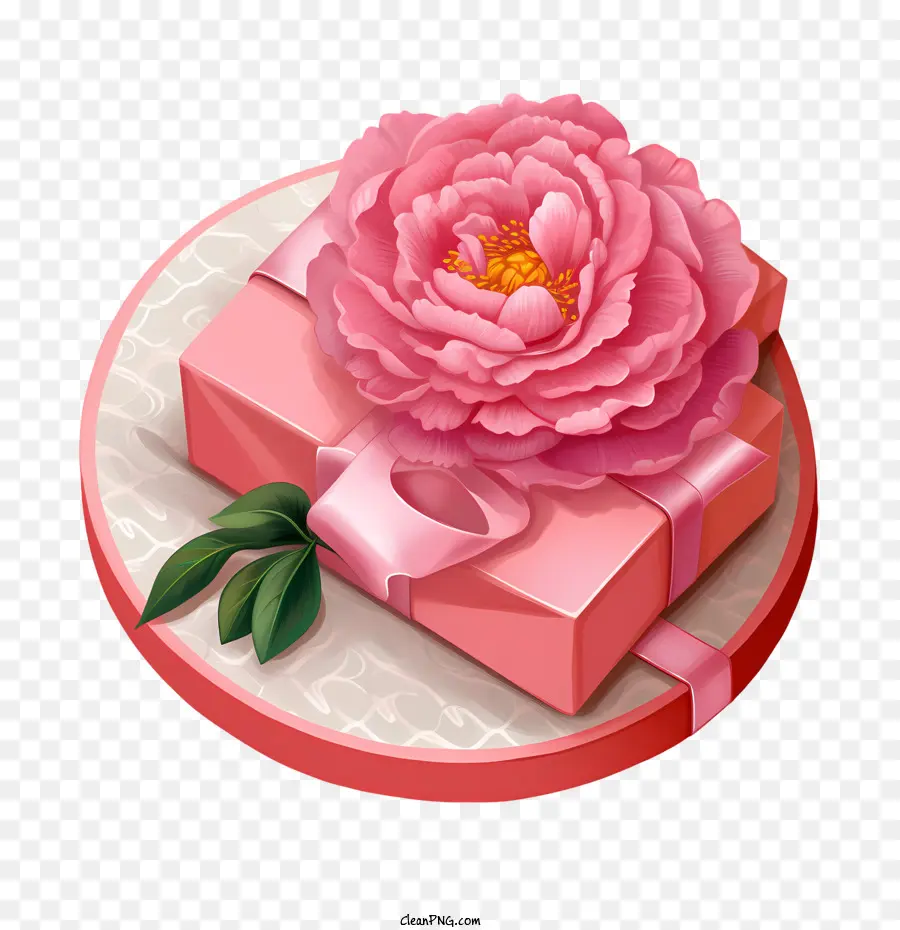 Rosa Caja De Regalo，Rosa Rosa PNG