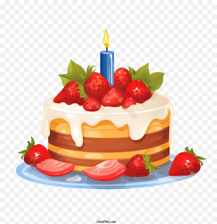 Torta De Cumpleaños，Postre PNG