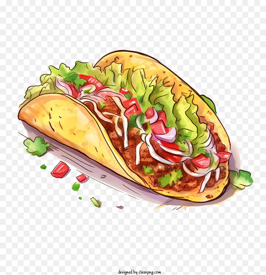 Taco Día，La Comida PNG