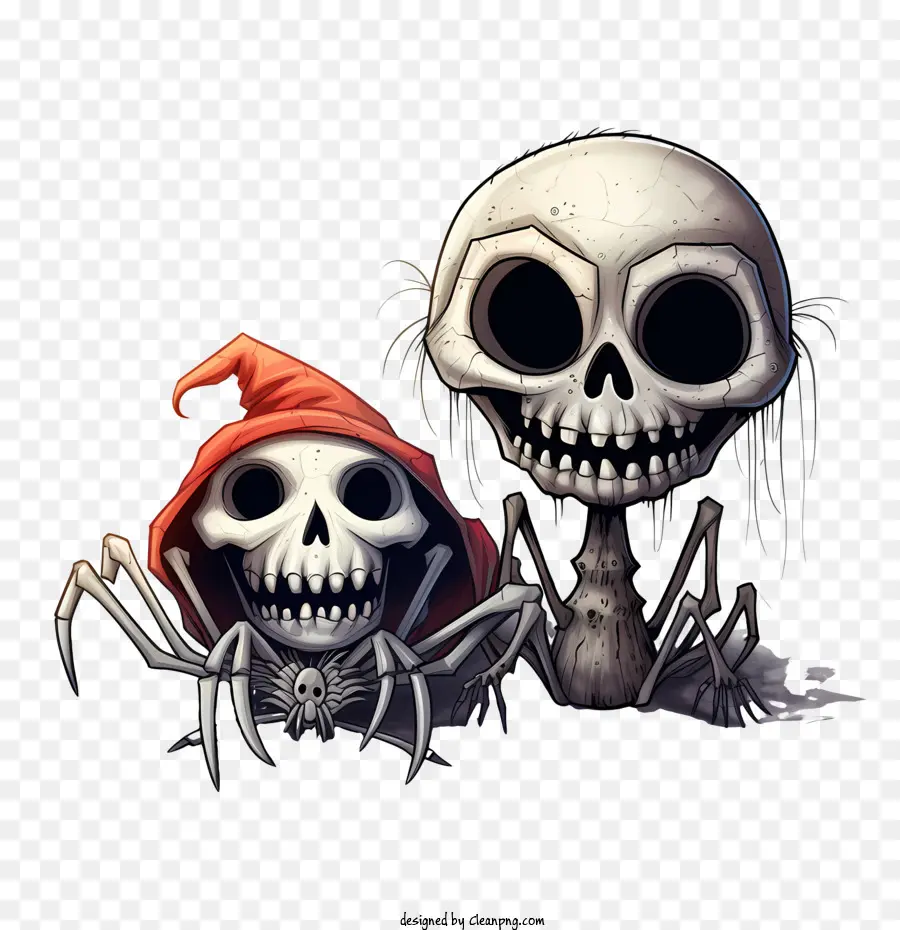 Halloween De Calavera，Esqueleto PNG