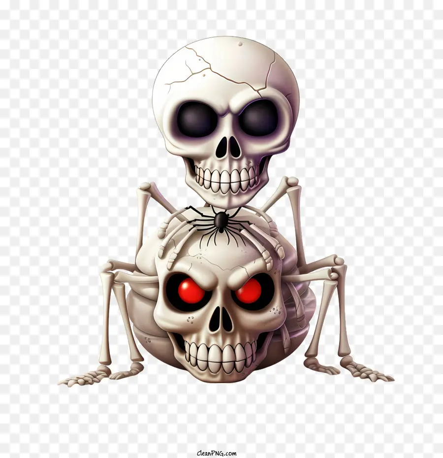 Halloween De Calavera，Esqueleto PNG