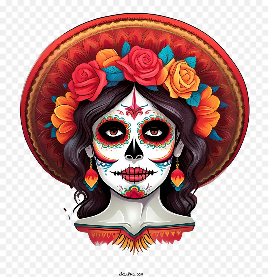 La Catrina，Dia De Muertos PNG