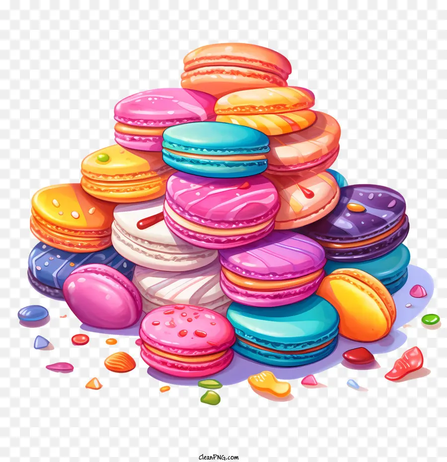 Macaroon Día，Tortas PNG