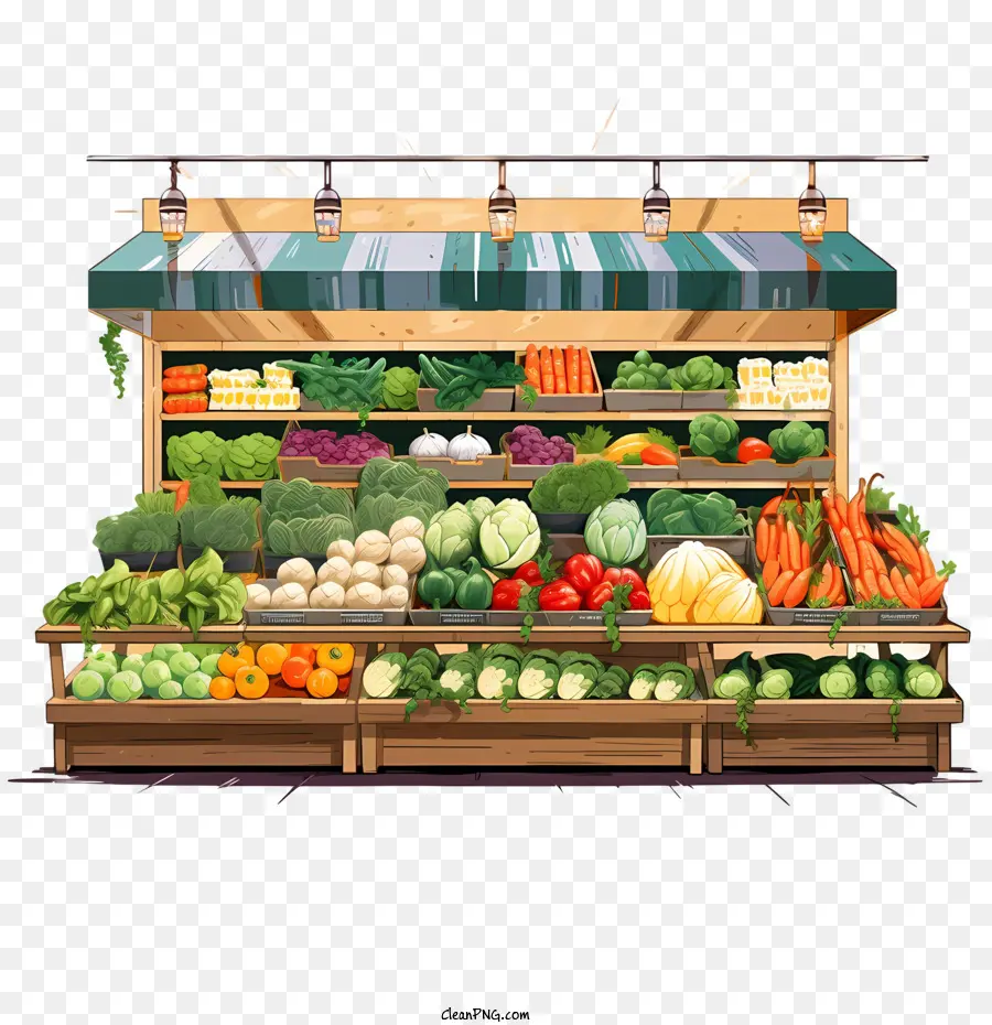 Mercado De Alimentos Vegetarianos，Verduras PNG