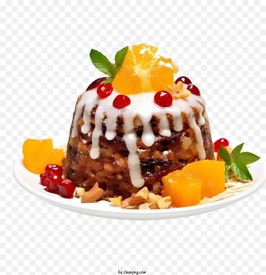 Pudín De Navidad，Pastel De Frutas PNG