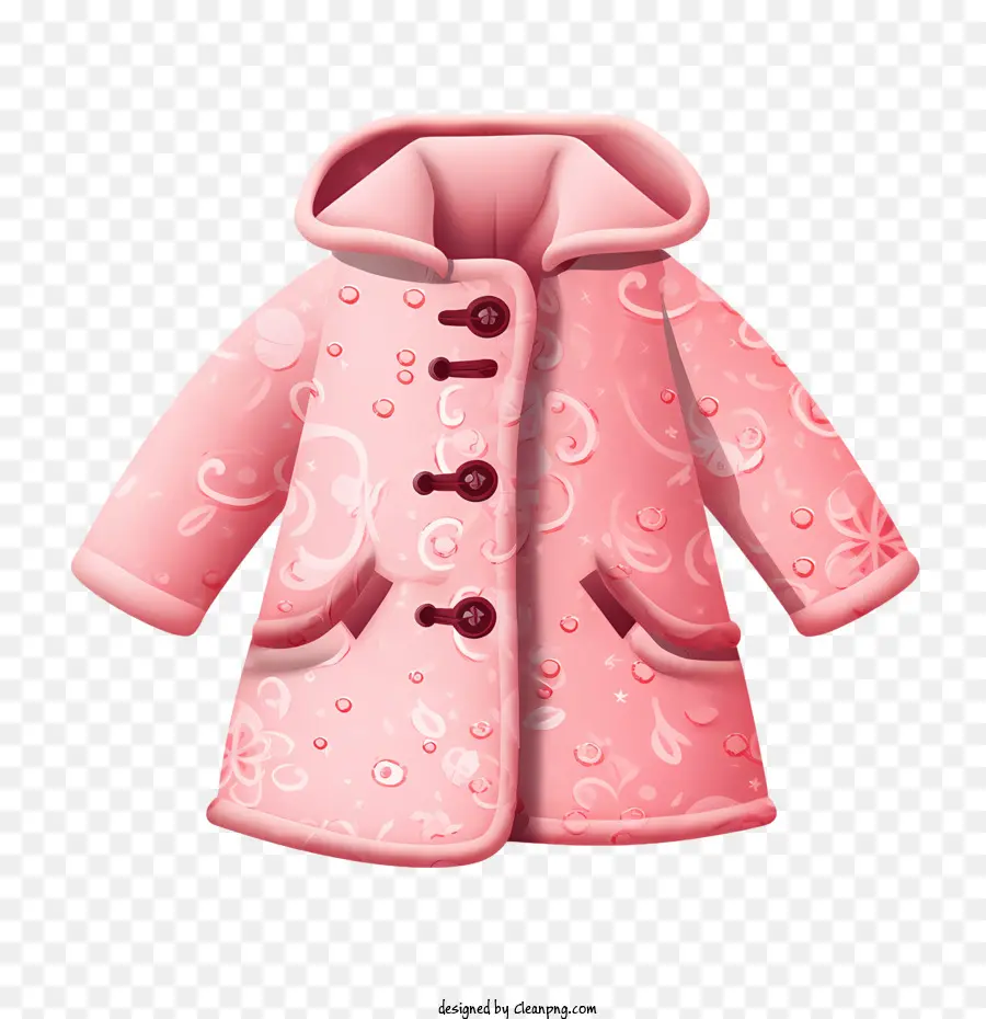 Abrigo De Invierno，Abrigo Rosa PNG