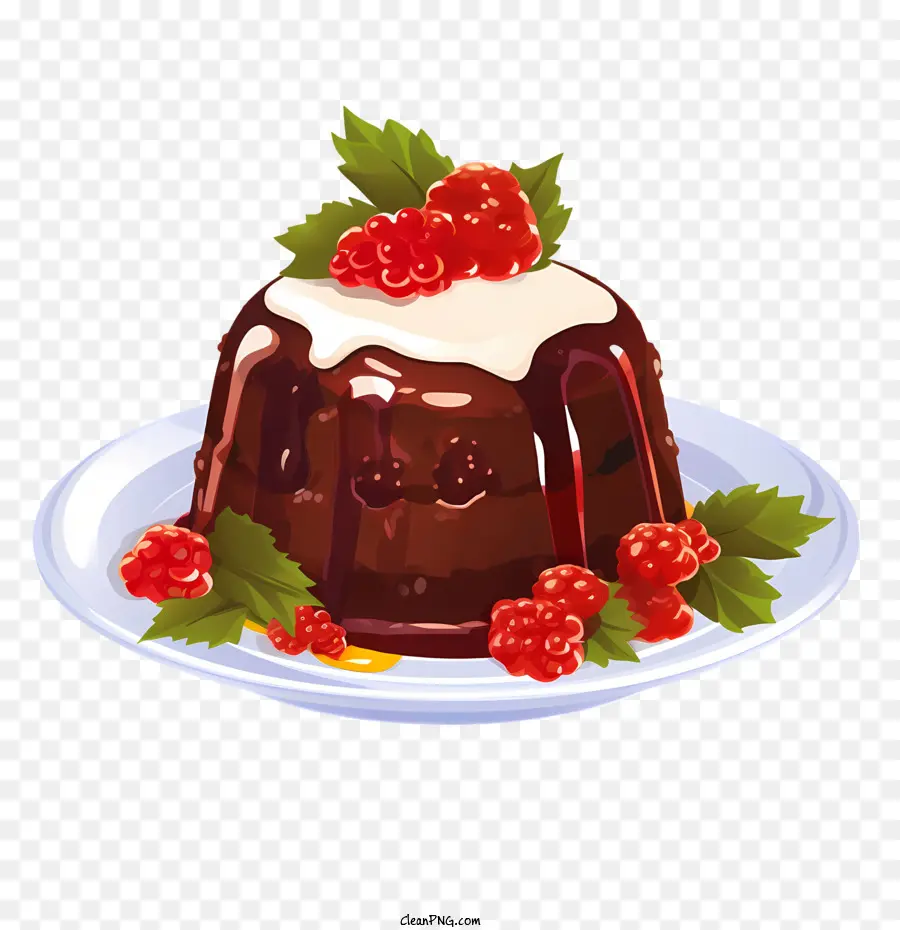 Pudín De Navidad，Mousse De Chocolate PNG