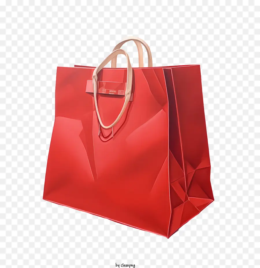 Rojo De La Bolsa De Papel，Rojo PNG