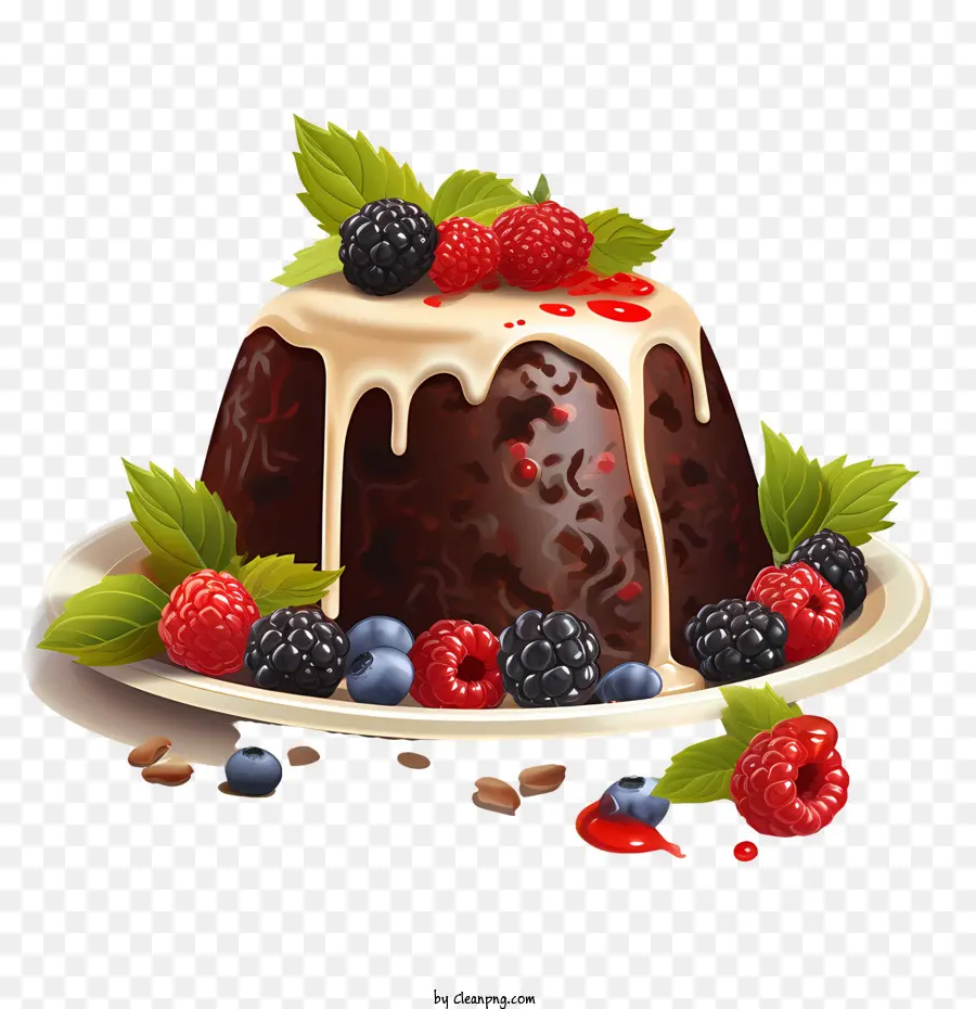 Pudín De Navidad，Pudín De Chocolate PNG