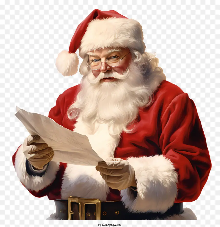 Día De La Lista De Santas，Santa Claus PNG