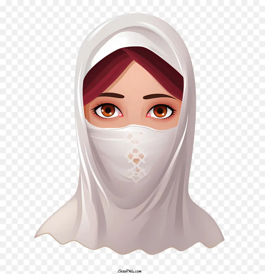 Mujer Con Velo，Hijab PNG