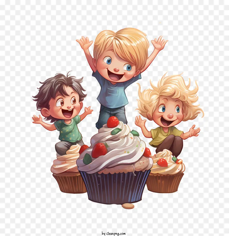 Nacional De Cupcake Día，Cute PNG