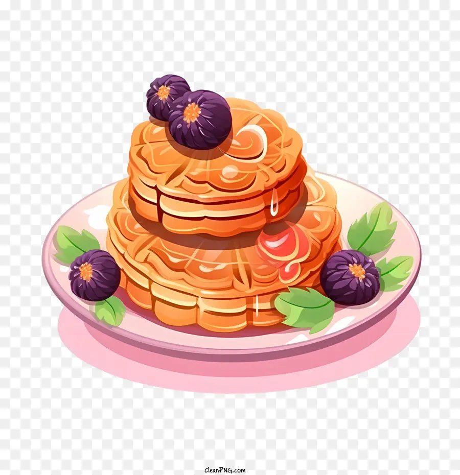 Mooncake，Waffles PNG