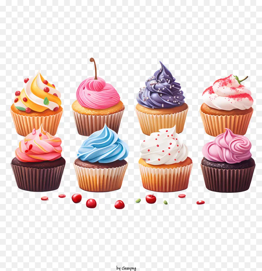 Nacional De Cupcake Día，Los Productos Horneados PNG