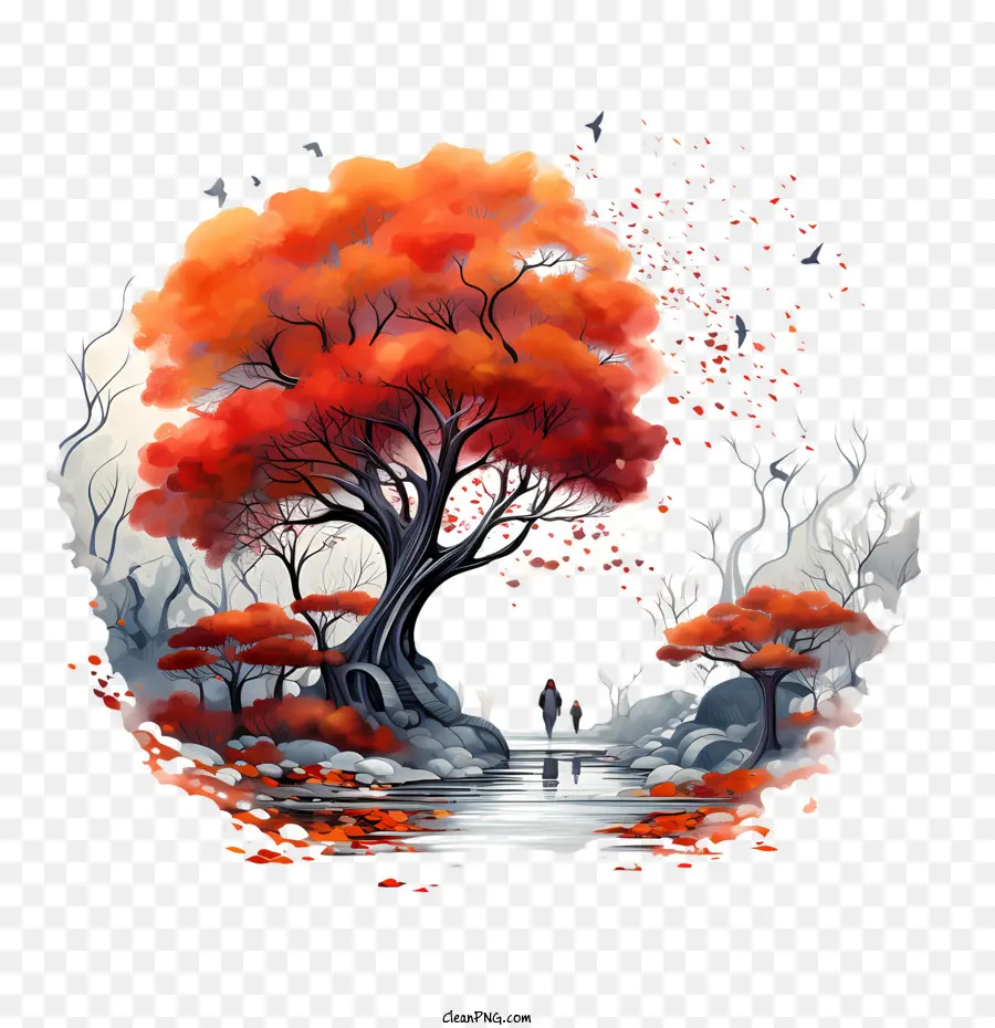 árbol De Otoño，Otoño PNG