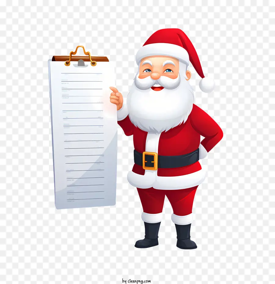 Día De La Lista De Papá Noel，Papá Noel PNG