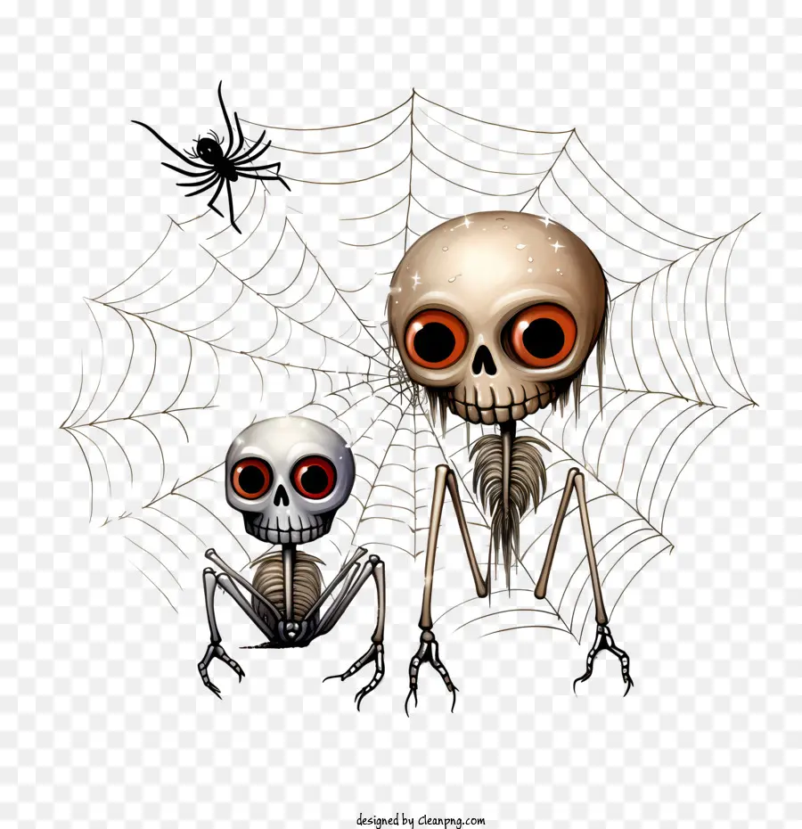 Halloween De Calavera，Esqueleto PNG