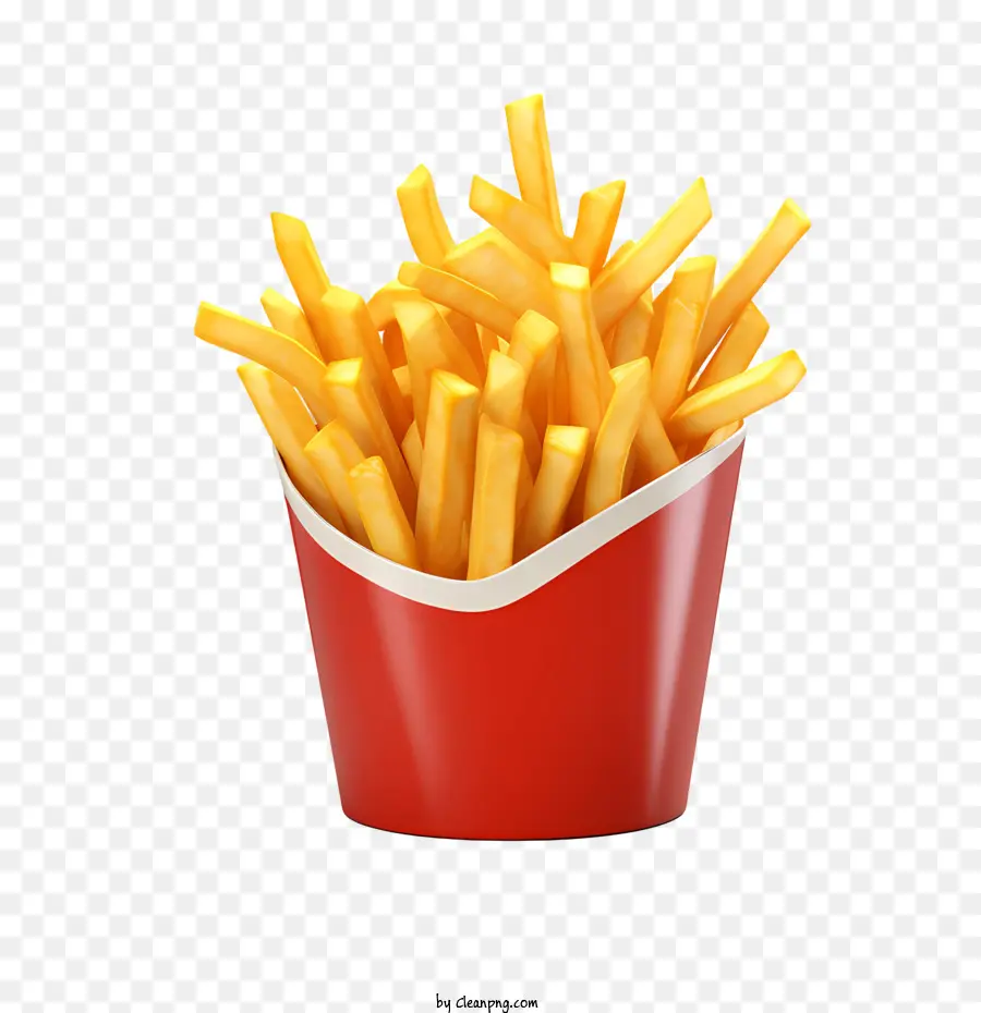 Las Papas Fritas，Balde Rojo PNG