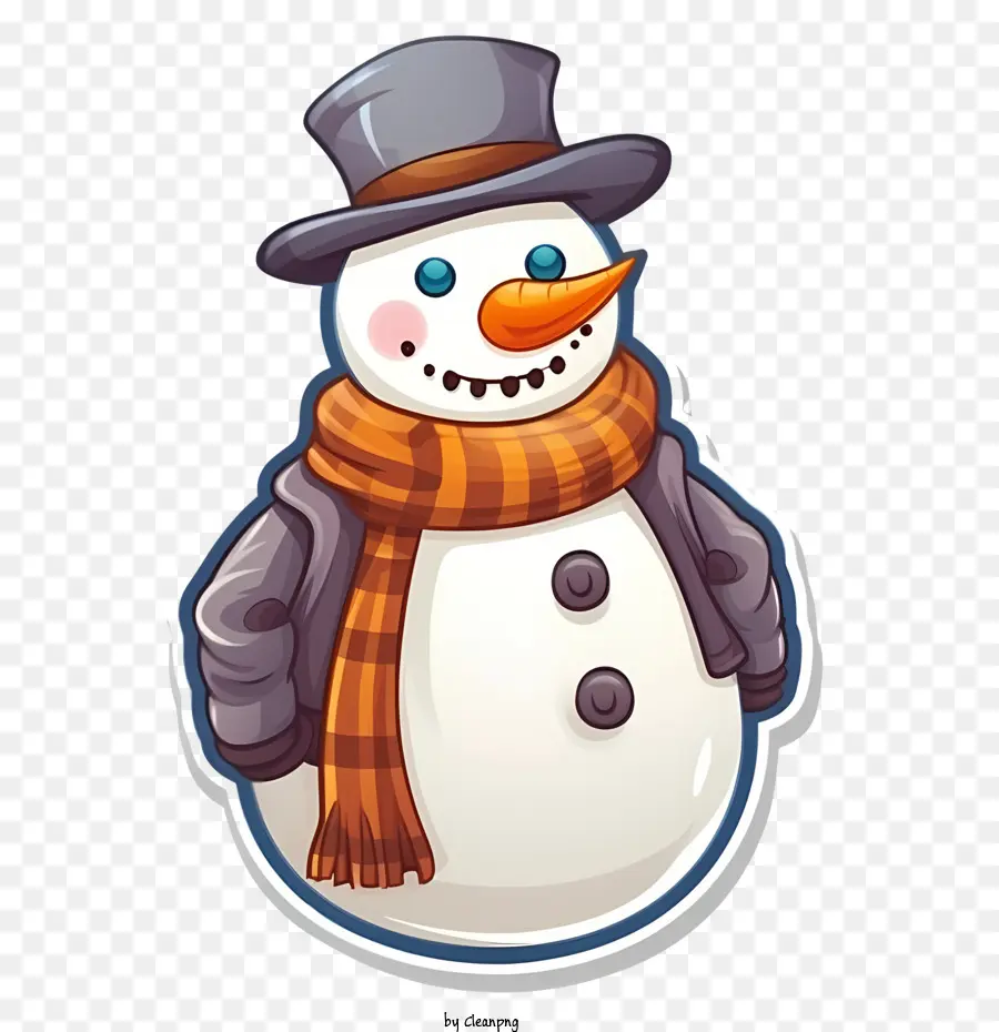 Muñeco De Nieve，Muñeco De Nieve Con Sombrero PNG