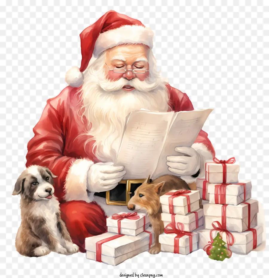 Día De La Lista De Santas，Santa Claus PNG