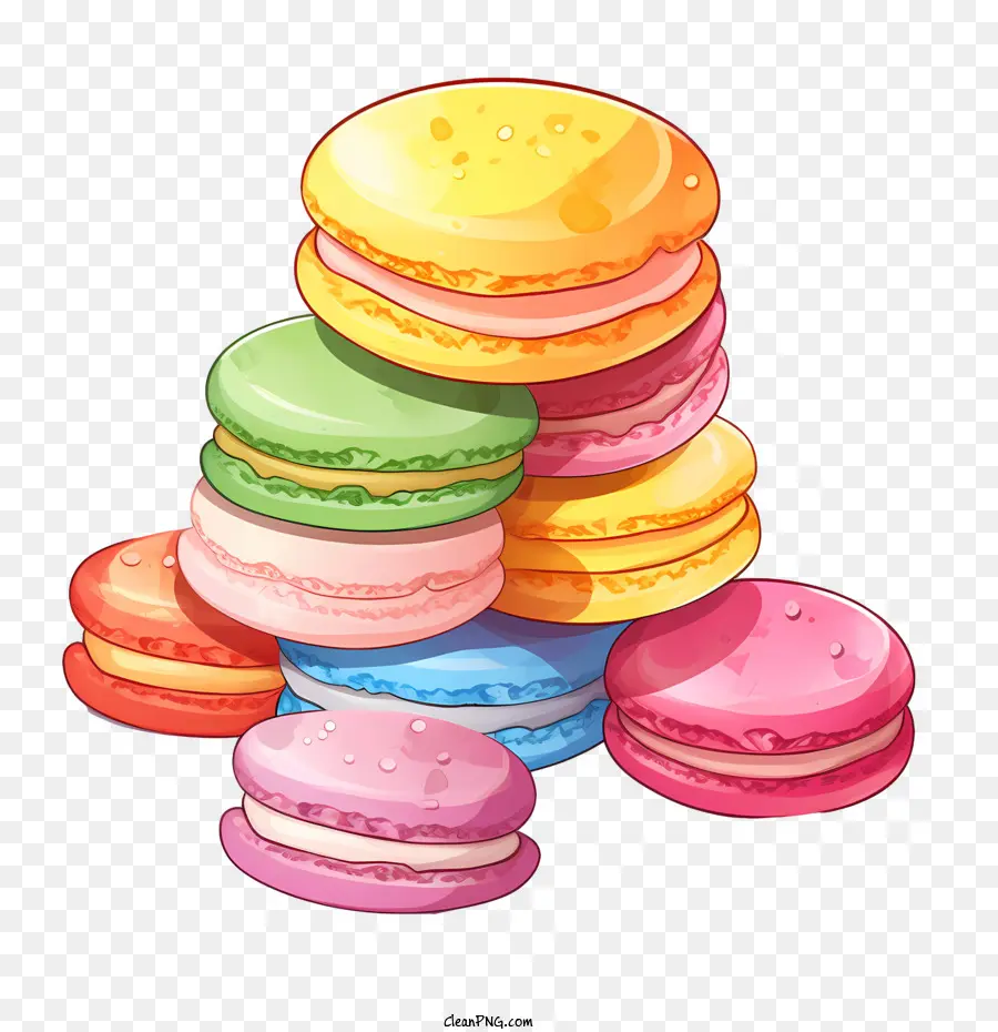 Día Del Macarrón，Macarrones Coloridos PNG